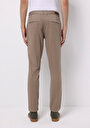 thumb-Slim Fit Orta Bel Düz Paça Erkek Bej Astarsız Pantolon