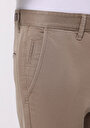 thumb-Slim Fit Orta Bel Düz Paça Erkek Bej Astarsız Pantolon