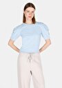 thumb-Slim Fit   Kadın Mavi Kısa Kol Tişört