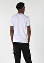 thumb-Regular Fit Yuvarlak Yaka Düz Erkek Beyaz Kısa Kol Tişört
