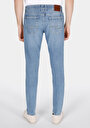 thumb-Slim Fit Düşük Bel Dar Paça Erkek İndigo Jean Pantolon