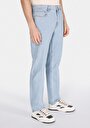 thumb-Regular Fit Orta Bel Düz Paça Erkek İndigo Ecologic Jean Pantolon
