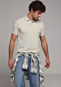 thumb-Regular Fit Polo Yaka Düz Erkek Yeşil Pamuklu Kısa Kol Tişört