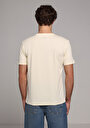 thumb-Regular Fit Yuvarlak Yaka Düz Pamuklu Erkek Sarı Kısa Kol Tişört