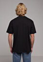 thumb-Comfort Fit Yuvarlak Yaka Düz Erkek Siyah Kısa Kol Tişört