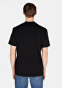 thumb-Comfort Fit Yuvarlak Yaka Düz Erkek Siyah Kısa Kol Tişört