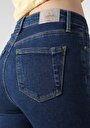 thumb-Skinny Fit Orta Bel Dar Paça Kadın Denim Jean Pantolon