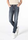 thumb-Slim Fit Düşük Bel Dar Paça Erkek İndigo Jean Pantolon