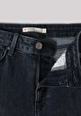 thumb-Skinny Fit Orta Bel Dar Paça Kadın Koyu İndigo Jean Pantolon