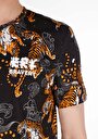 thumb-Regular Fit Yuvarlak Yaka Pamuklu Baskılı Erkek Siyah Kısa Kol Tişört