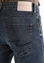 thumb-Slim Fit Düşük Bel Dar Paça Erkek Koyu İndigo Jean Pantolon