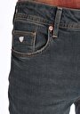 thumb-Straight Fit Düşük Bel Düz Paça Erkek Yeşil Jean Denim Pantolon
