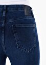 thumb-Mom Fit Orta Bel Daralan Paça Kadın Denim Jean Pantolon