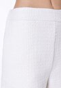 thumb-Slim Fit Düşük Bel Düz Kadın Beyaz Şort