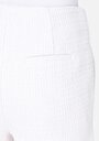 thumb-Slim Fit Düşük Bel Düz Kadın Beyaz Şort