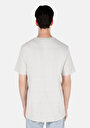 thumb-Regular Fit Yuvarlak Yaka Jakarlı Erkek Taş Kısa Kol Tişört