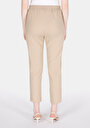thumb-Regular Fit Düşük Bel Düz Paça Kadın Vizon  Pantolon