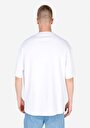 thumb-Oversize Fit Yuvarlak Yaka Düz Erkek Beyaz Kısa Kol Tişört
