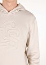 thumb-Regular Fit Erkek Örme Bej Sweatshirt