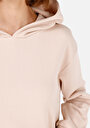 thumb-Regular Fit Kapüşonlu Düz Kadın Bej Sweatshirt