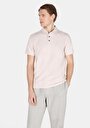 thumb-Regular Fit Polo Yaka Düz Erkek Bej Kısa Kol Tişört