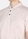 thumb-Regular Fit Polo Yaka Düz Erkek Bej Kısa Kol Tişört