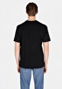 thumb-Comfort Fit Yuvarlak Yaka Düz Erkek Baskılı Siyah Kısa Kol Tişört