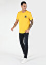 thumb-Regular Fit Yuvarlak Yaka Düz Erkek Sari Kısa Kol Tişört