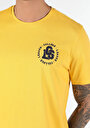 thumb-Regular Fit Yuvarlak Yaka Düz Erkek Sari Kısa Kol Tişört