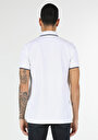 thumb-Regular Fit Polo Yaka Düz Erkek Beyaz Kısa Kol Tişört