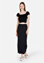 thumb-Slim Fit Düz  Kadın Siyah Etek