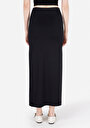 thumb-Slim Fit Düz  Kadın Siyah Etek