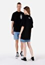 thumb-Comfort Fit Yuvarlak Yaka  Kadın Siyah Kısa Kol Tişört