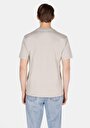 thumb-Comfort Fit Yuvarlak Yaka Düz Erkek Bej Cepsiz Kısa Kol Tişört