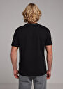 thumb-Regular Fit Yuvarlak Yaka Düz Pamuklu Cepsiz Erkek Siyah Kısa Kol Tişört