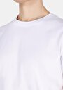 thumb-Regular Fit Yuvarlak Yaka Pamuklu Düz Erkek Beyaz Kısa Kol Tişört