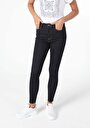 thumb-Super Slim Fit Yüksek Bel Dar Paça Kadın Denim Jean Pantolon