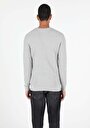 thumb-Slim Fit Pamuklu Yuvarlak Yaka Erkek Gri Kazak