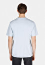 thumb-Comfort Fit Yuvarlak Yaka Düz Erkek Mavi Kısa Kol Tişört