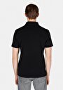 thumb-Regular Fit Polo Yaka Düz Erkek Siyah Pamuklu Cepsiz Kısa Kol Tişört