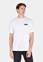 thumb-Comfort Fit Yuvarlak Yaka Düz Erkek Beyaz Kısa Kol Tişört