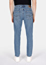 thumb-Regular Fit Orta Bel Daralan Paça Erkek İndigo Jean Pantolon