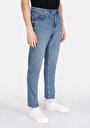 thumb-Regular Fit Orta Bel Daralan Paça Erkek İndigo Jean Pantolon