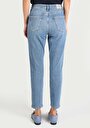 thumb-Slim Fit Orta Bel Daralan Paça Kadın Denim Jean Pantolon