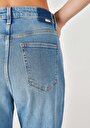 thumb-Mom Fit Yüksek Bel Daralan Paça Kadın İndigo Jean Pantolon