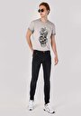 thumb-Skinny Fit Düşük Bel Dar Paça Erkek Siyah Jean Pantolon