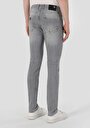thumb-Slim Fit Düşük Bel Dar Paça Erkek Gri Jean Pantolon