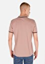 thumb-Regular Fit Polo Yaka Düz Erkek Pembe Cepsiz Kısa Kol Tişört