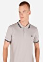 thumb-Regular Fit Polo Yaka Düz Erkek Taş Örme Kısa Kol Tişört