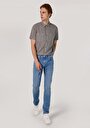 thumb-Straight Fit Düşük Bel Düz Paça Erkek İndigo Jean Pantolon